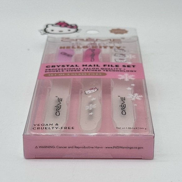 Sanrio Hello Kitty Crystal Nail File Set of 3 Glass Files (pink) - Picture 4 of 4
